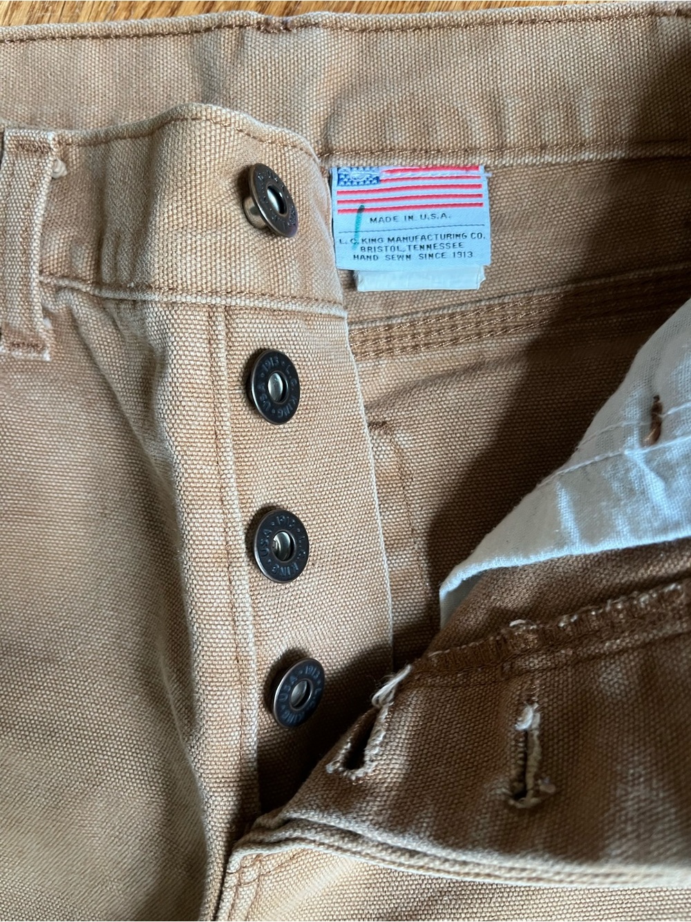 LC King Pointer Brand - Slim Fit Duck Canvas Classic Workwear - Picture 3 of 10